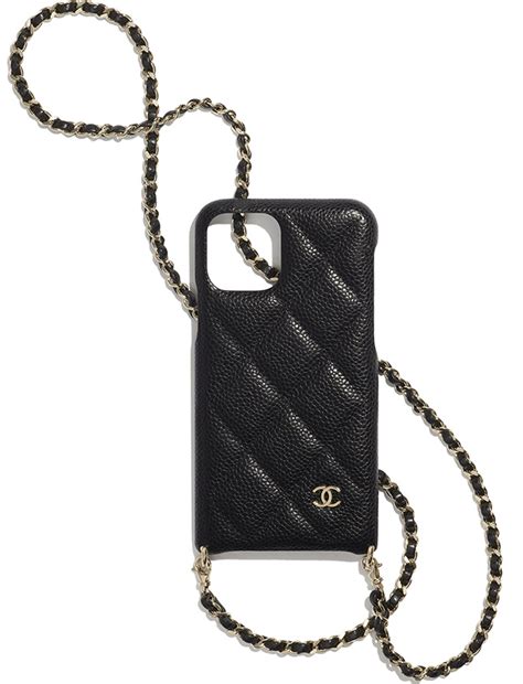 chanel phone cover|chanel iphone case with chain.